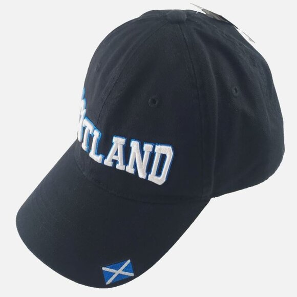 SCOTLAND Flag Embroidered Baseball Hat Cap Caledonian Clothing Co. 100% Cotton - Picture 2 of 10